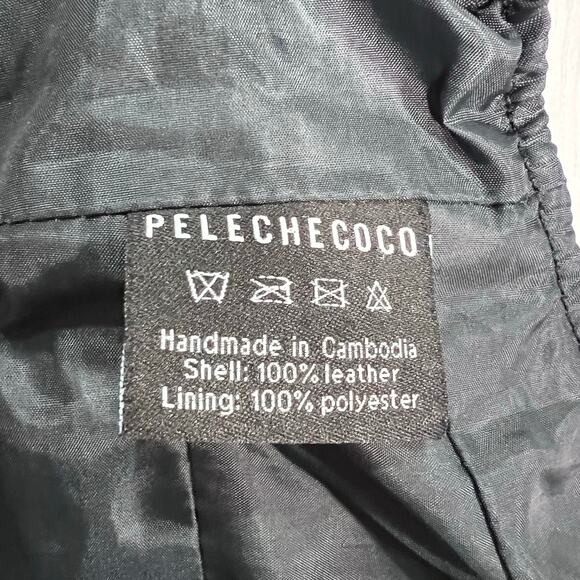 Pele Che Coco Mila Reworked Leather Crop Bustier Tank Top XS Urban Outfitters - Picture 6 of 10